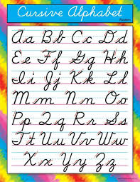 Trend Enterprises Cursive Alphabet Zaner Bloser Learning