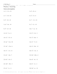 Education degrees, courses structure, learning courses. Http Honeycutt Pbworks Com W File Fetch 100454005 Day 2011 20practice 20factoring Pdf