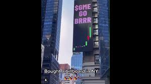 The meme was created as a response to the federal reserve (the us's central bank) announcing its intent to. Gme Brrr Time Square Youtube