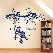 Hierfür ist klar, dass nicht jeder untergrund gleich ist oder die gleiche beschaffenheit hat. Sticker Owl Raccoons Eulenwandtattoo M1546 Owl Wall Decals Wall Painting Decor Room Wall Painting
