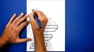 Now you have to colour with a black sketch inside letter e's shadow. How To Draw Stairway To Heaven 3d Trick Art On Paper Video Dailymotion