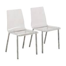Take your space to the next level with all dining room furniture from cb2 canada. 21 Off Cb2 Cb2 Vapor Acrylic Clear Dining Room Chairs Chairs