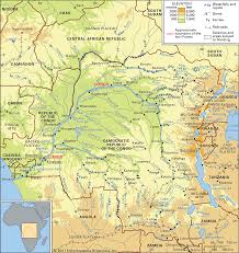 The congo river's location is very near the equator and supports many species of wildlife in the tropical rain forest as well as the grazing land along its shoreline. Congo River River Africa Britannica