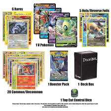 Pokémon is a registered trademark of nintendo, creatures, game freak and the pokémon company. Guaranteed 1 New V Pokemon With Booster Pack 6 Rare Cards 5 Holo Reverse Holo Cards 20 Regular Pokemon Cards Deck Box And 1 Top Cut Central Exclusive Dice Walmart Com Walmart Com