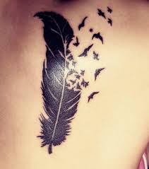 Vögel sind tiere, die die freiheit und die sorglosigkeit symbolisieren, da diese. Feder Tattoo 20 Tattoo Ideen Zur Inspiration Fur Jede Korperpartie