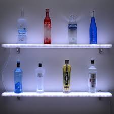 We also offer a bespoke range. Acrylic Led Floating Shelf Home Bar Shelves W Led Lighting