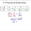 Creating equations from proportional relationships. 1