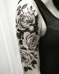 43 Badass Tattoo Ideas For Women Stayglam White Rose Tattoos Arm Sleeve Tattoos For Women Girls With Sleeve Tattoos