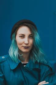 Grey hair has often been considered a sign of respectable old age. Girl Blue Hair Woman Free Photo On Pixabay