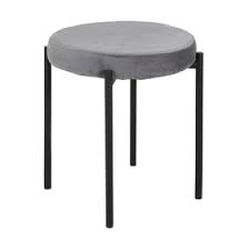 Grey Velvet Stool Velvet Stool Stool Grey Velvet