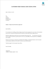 Even when a job listing does not specify that a cover letter is required, you should always submit one wi. Customer New Charge Card Cover Letter Templates At Allbusinesstemplates Com