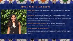 Meet Maite Morales, our moderator for June. Maite will lead our  conversation