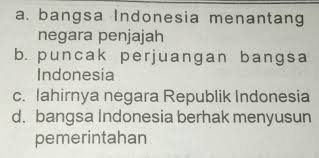 Maybe you would like to learn more about one of these? Di Bawah Ini Yang Bukan Makna Proklamasi Kemerdekaan Indonesia Yaitu Pliss Bantu Kk Brainly Co Id
