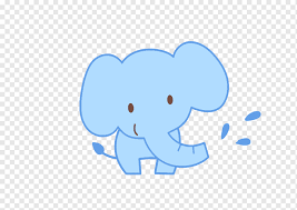 Gajah memiliki rasa empati yang tinggi terhadap jenis. Ilustrasi Kartun Gajah Gajah Yang Lucu Biru Mamalia Anak Png Pngwing