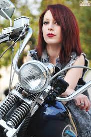 Check out the harley davidson museum in milwaukee, wi. Harly Girl Biker Red Head Motorcycle Model Harley Couple Motorcycle Girl