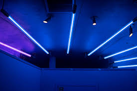Blue And Pink Neon Light Strips Stock Photo Download Image Now Istock