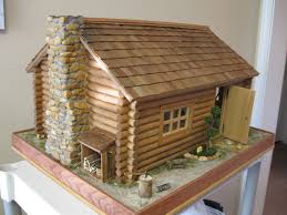 Miniature Log Cabin Someday I M Going To Make One Of These With Found Items In Nature Doll House Little Log Cabin Cabin Dollhouse