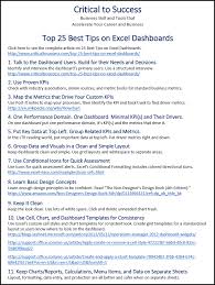 download the top 25 dashboard design tips sheet critical