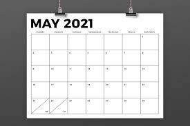 Free printable may 2021 calendar templates with american holidays in pdf, jpg formats. 8 5 X 11 Inch Bold 2021 Calendar By Running With Foxes Thehungryjpeg Com
