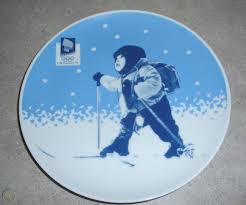 12 february 1994 () location: 1994 Winter Olympics Lillehammer Norway 8 Commemorative Plate Porsgrund Mark 1720853747