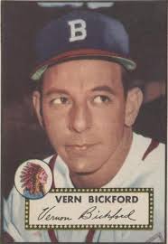 1953 Topps Baseball Card Vern Bickford #161 Boston Braves