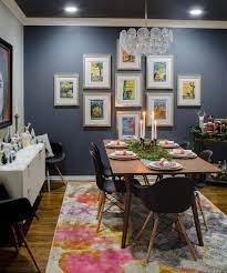 Modern Glam Dining Room Decor With A Mid Century Twist West Elm Mid Century Expanding Tab Dining Room Chairs Modern Dining Room Wall Decor Modern Dining Room