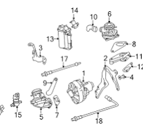 272-142-12-83 - Genuine Mercedes-Benz A.I.R. Pipe