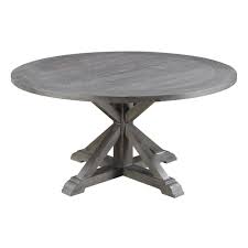 I used a combination of pocket holes, biscuits, and wood glue. Wallace Bay Morris Rustic Charcoal Gray 60 Round Dining Table With 60 Top And Farmhouse Trestle Base D510158