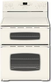 Clean as much residue off the oven window as possible; Best Buy Maytag Gemini 30 Self Cleaning Freestanding Double Oven Electric Range Natural Bisque Mer6775ban