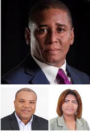 EN BUENAS MANOS ESTAN los gremios comunicacionales en Barahona. Benny  Rodríguez, Daniel Urbáez y Emma Pérez, dirigen ahora Adompretur, CDP y SNTP