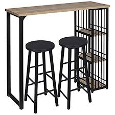 Idimex Bartisch Stehtisch Bartresen Vigando Sonoma Eiche Mit Stauraum Und Flaschenhalterung Verchromte Metallelemente Amazon De Ku Stehtisch Bartisch Tisch