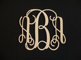 20 Inch Vine Connected Monogram Letter Wooden Wall Letter Wedding Unfinished Gift Home Decor Let Monogram Wall Hangings Wood Monogram Wooden Wall Letters