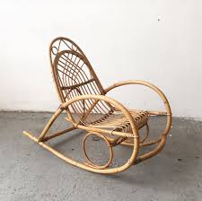 Iron wire single rocking chair,vintage patio rocking chair outdoor lounge chair outdoor chair for patio, garden (c) $44.99 $ 44. Vintage Rattan And Bamboo Childrens Rocking Chair 1970s For Sale At Pamono