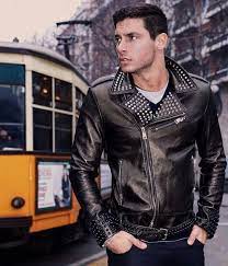 See This Instagram Photo By Andreadenver3 46 7k Likes Black Leather Biker Jacket Jackets Men Fashion Leather Jacket Men