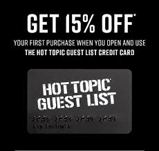Check spelling or type a new query. Guest List Credit Card Payments Customer Service Hot Topic