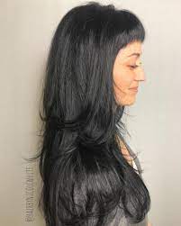 Cute haircuts for short hair with side bangs and layers, the forehead is wide in the shape of a triangular face and the jaw structure is narrow. 23 Cute Short Bangs Trending In 2021 Long Layered Hair Long Hair Styles Long Hair With Bangs