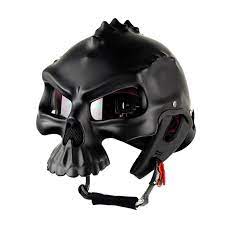 For all you chopper diehards or weekend riders, this is a way to make yourself look cool while wearing your helmet ('cause it's the law and it protects your skull). New Open Face Helmet Skull Motorcycle Helmet Retro Motorbike Half Face Racing Helmet Moto Helmets Helmets Aliexpress