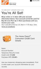The home depot consumer credit card. Home Depot Approval Myfico Forums 5694847