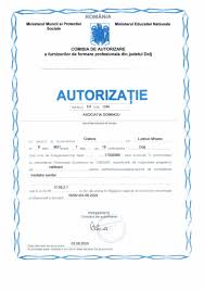 Autorizatii Cnfpa Cursuri Formare Profesionala Cod Cor Asociatia Dominou Craiova Dolj