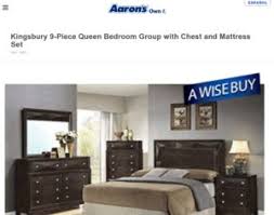 Aaron's offers the best brands on the market, like ashley furniture, ge appliances, samsung and more, to make your home a haven! Aarons Kingsbury 9 Piece Queen Bedroom Group With Chest And Mattress Set Rent To Own Bedroom