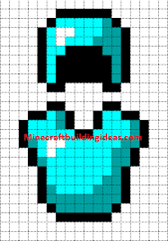 Created with pixel art maker. Minecraft Pixel Art Templates Diamond Armour Helmet And Chest Minecraft Pixel Art Minecraft Quilt Pixel Art Templates