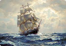 Some paintings of european ships show the crew smoking pipes and with their hands on their hips. Pin En Sail Boats