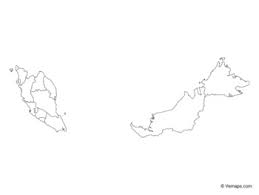 From wikimedia commons, the free media repository. Outline Map Of Malaysia With States And Federal Territories By Vemaps