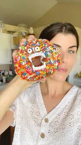 Monster Doughnuts 🍩 👹 , What You’ll Need:, Doughnuts (must be ring  doughnuts and have a hole in the center!), Candy Eyes or Googly Eyes, Kids  plastic vampire teeth, Gently squeeze the plastic teeth to ...