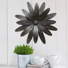 Stratton Home Decor Industrial Flower Metal Wall Decor