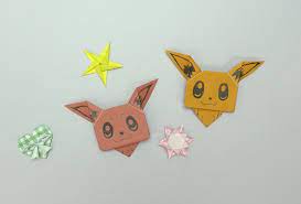 今回はポケモンの中でも折り紙で簡単に折ることが出来る イーブイ の作り方をご紹介致します シルエットだけでもイーブイとわかるので 顔を描かずにメッセージを書いてお手紙にすることもできます 簡単なのでぜひ作ってみて下さい 折り紙 ポケモン 折り紙