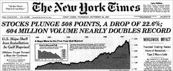 Remembering Black Monday S Panic And Alarm Stock Market Crash Stock Market Us Stock Market