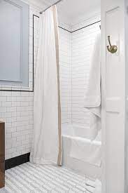 Are you sick and tired of the shower curtain touching you while you're trying to get clean? Extra Long Shower Curtain Diy Room For Tuesday Blog