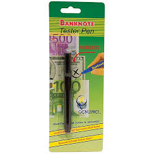 In order to activate the pens, you have to shake and push the tip of the pen down a couple times. Counterfeit Money Detector Pen Yellow Kc Store Fixtures