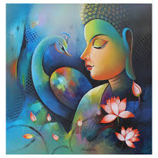 Divinity Decor vertical Modern painting for home 24x36 at ₹ 1919/piece